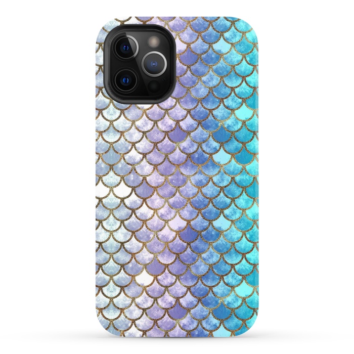 iPhone 12 Pro StrongFit Pretty Mermaid Scales 38 by Angelika Parker
