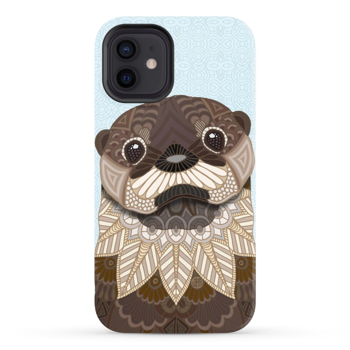 iPhone 12 StrongFit Otterly Cute by Angelika Parker