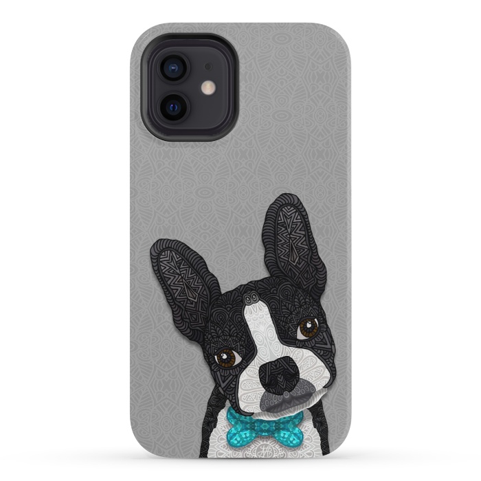 iPhone 12 mini StrongFit Bow Tie Boston by Angelika Parker