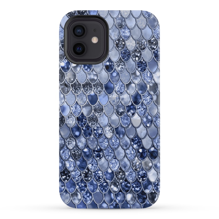 iPhone 12 mini StrongFit Ocean Blue Glamour Mermaid Scales by  Utart