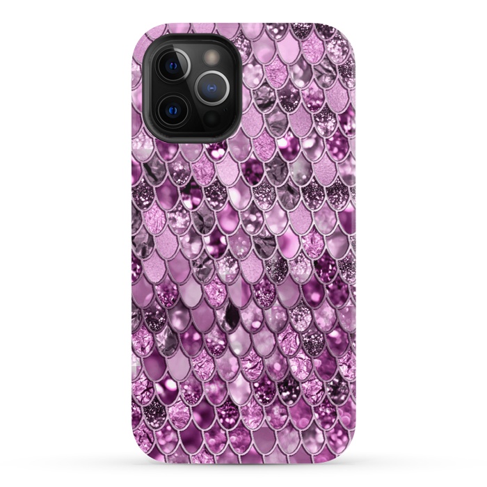 iPhone 12 Pro StrongFit Purple and Violet Trendy Shine Mermaid Scales by  Utart