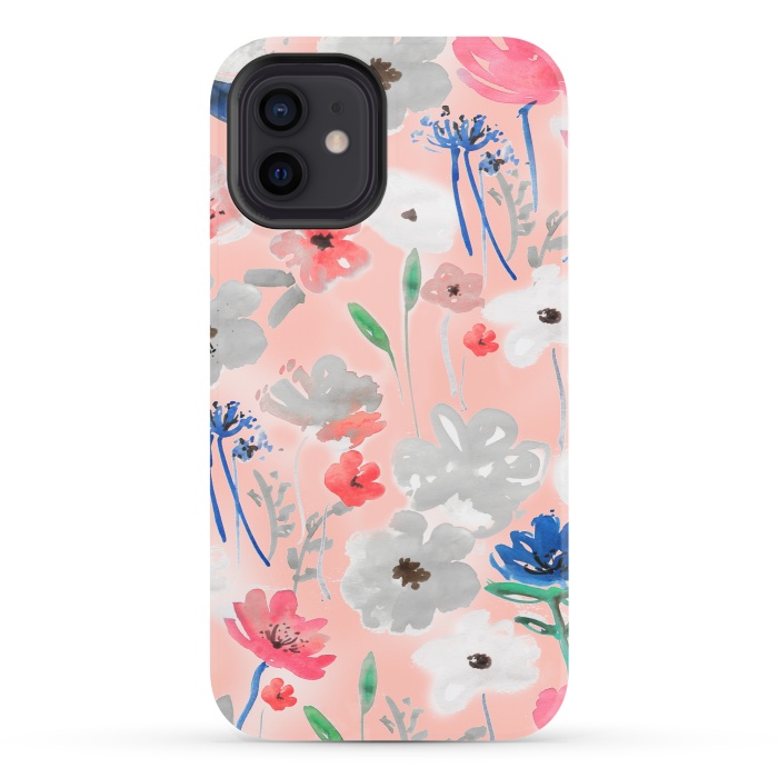 iPhone 12 StrongFit Blush florals by MUKTA LATA BARUA