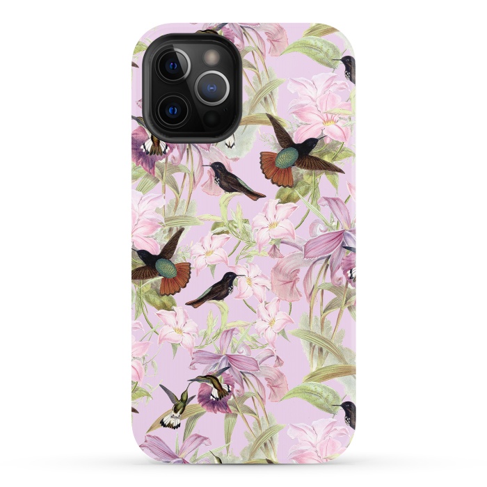 iPhone 12 Pro StrongFit Flower and Bird Jungle  by  Utart
