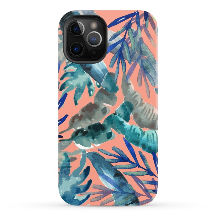 iPhone 12 Pro StrongFit Tropical Mix Coral by MUKTA LATA BARUA