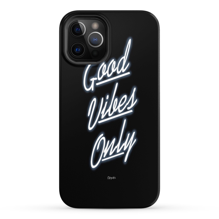 iPhone 12 Pro StrongFit Good Vibes Only by ''CVogiatzi.