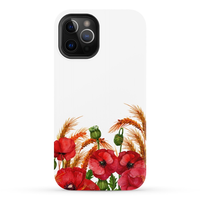 iPhone 12 Pro StrongFit Summer Poppy Field by  Utart