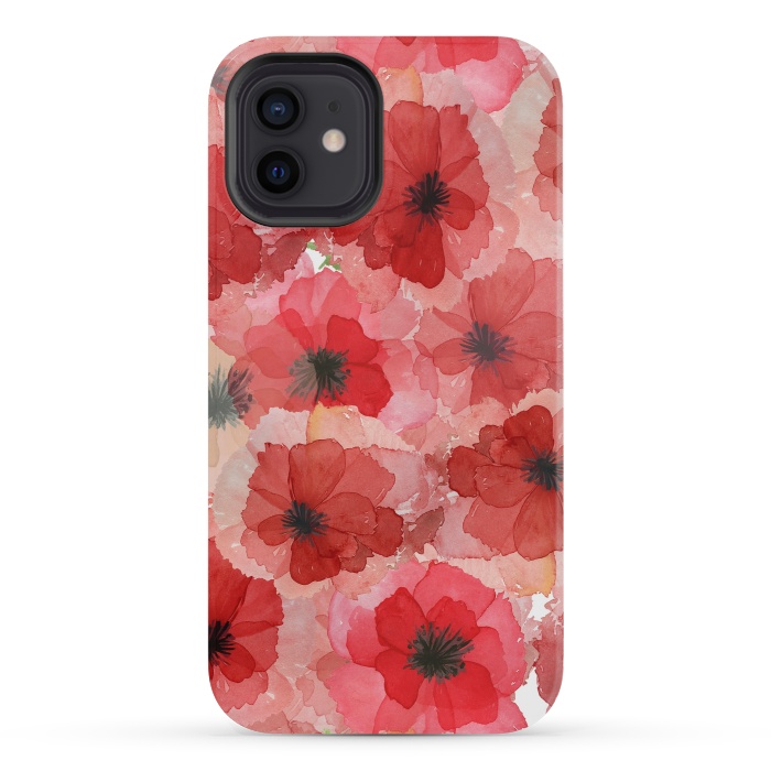 iPhone 12 mini StrongFit Abstract Poppy Pattern by  Utart