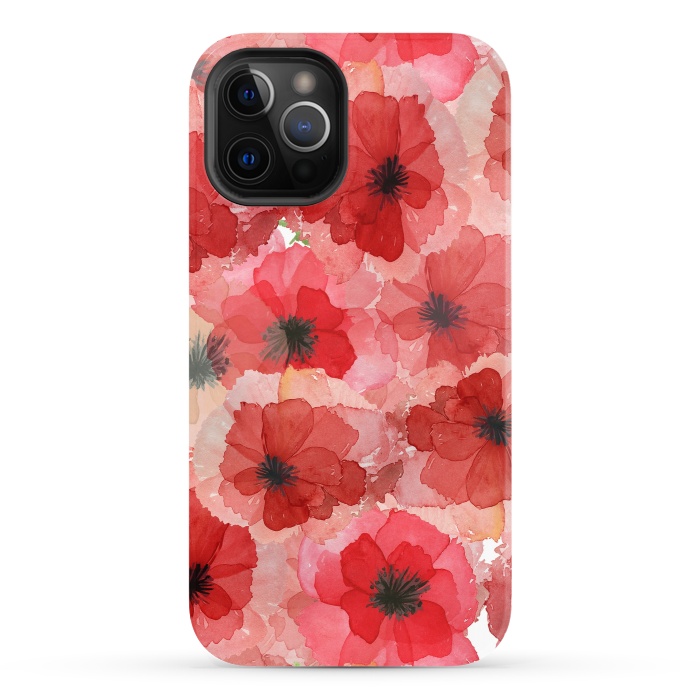 iPhone 12 Pro StrongFit Abstract Poppy Pattern by  Utart
