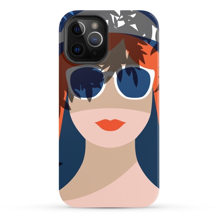 iPhone 12 Pro StrongFit Girl with Sunglasses by DaDo ART
