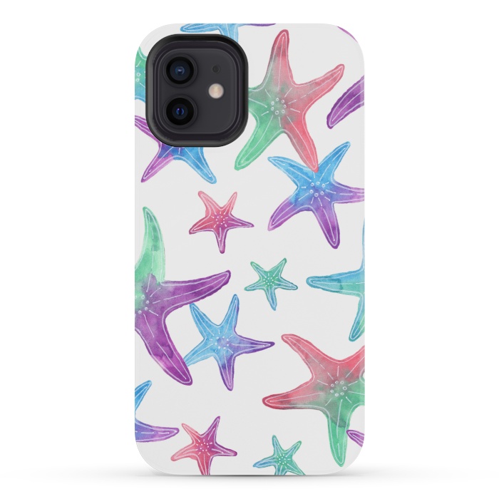 iPhone 12 mini StrongFit Starfish Print by Becky Starsmore