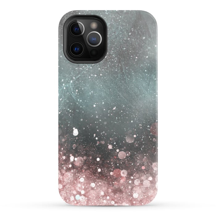 iPhone 12 Pro StrongFit Pink Sparkle 2 by Andrea Haase