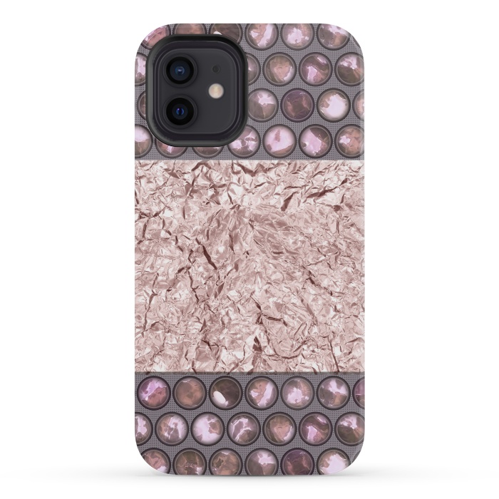 iPhone 12 mini StrongFit Rose Gold Shiny Elegance by Andrea Haase