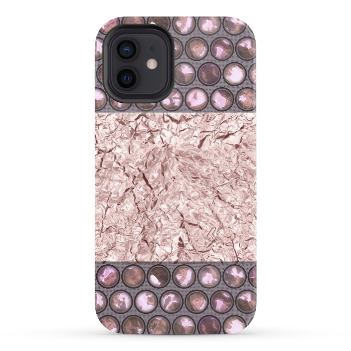 iPhone 12 StrongFit Rose Gold Shiny Elegance by Andrea Haase