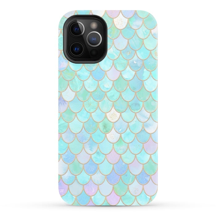 iPhone 12 Pro StrongFit Pastel Trendy Chic Mermaid Scales by  Utart