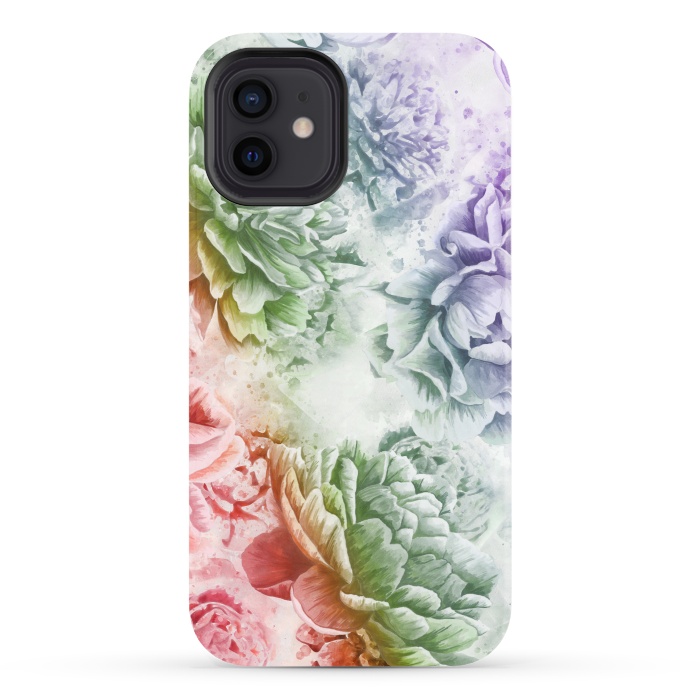 iPhone 12 StrongFit Soft Flowers by Creativeaxle
