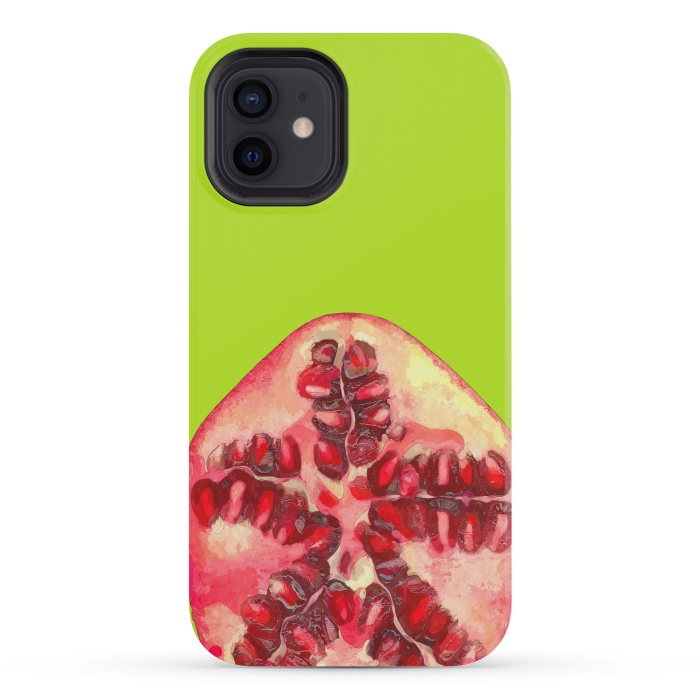 iPhone 12 mini StrongFit Pomegranate Tropical Fruit by Alemi