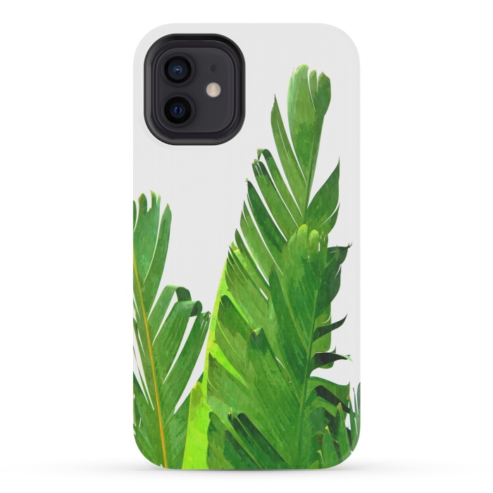 iPhone 12 mini StrongFit Palm Banana Leaves by Alemi