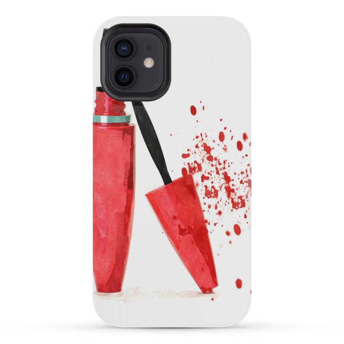 iPhone 12 mini StrongFit Red Mascara by Alemi