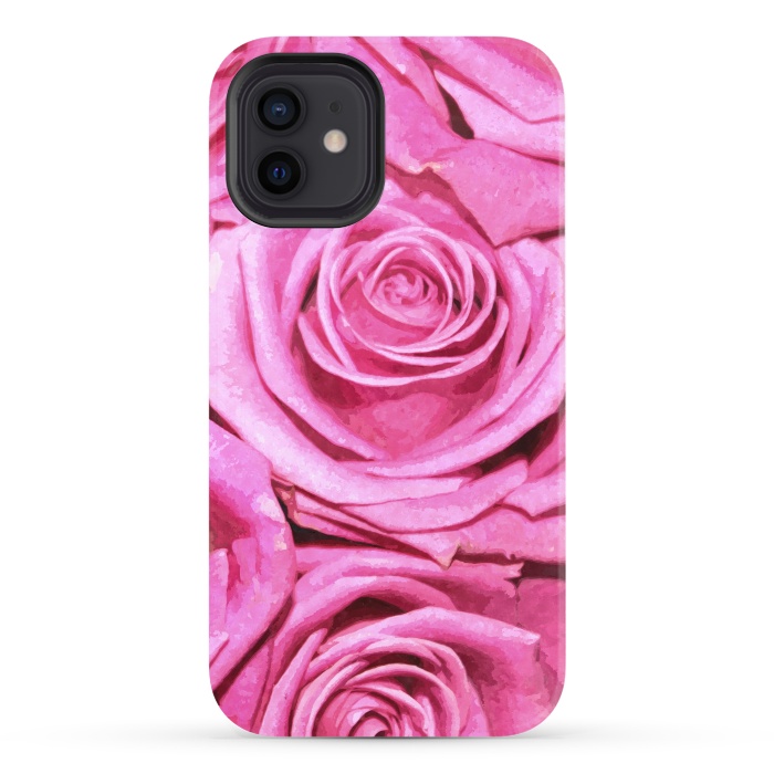 iPhone 12 StrongFit Pink Roses  by Alemi