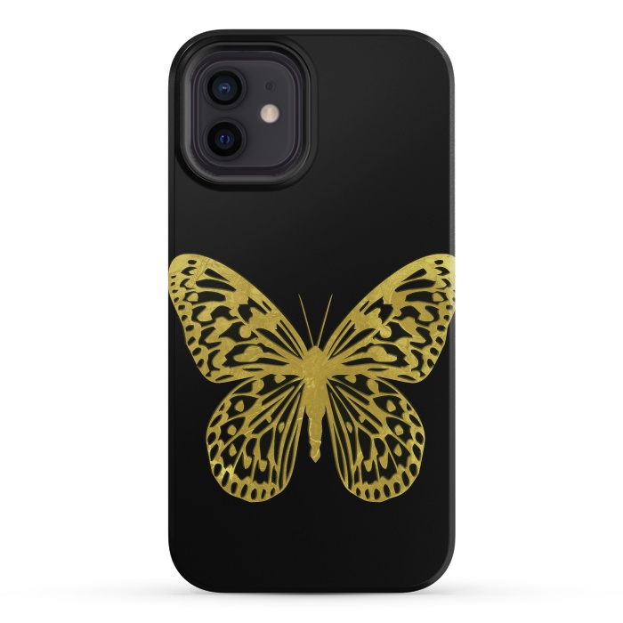 iPhone 12 mini StrongFit Butterfly Gold by Alemi
