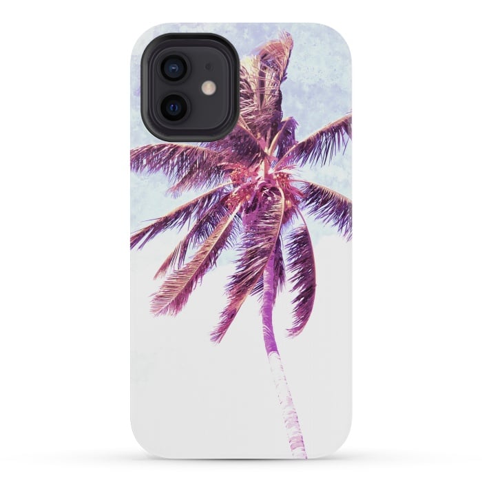 iPhone 12 mini StrongFit Palm Tree Tropical Illustration by Alemi