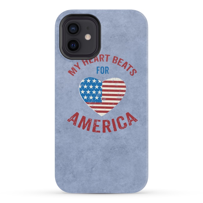 iPhone 12 mini StrongFit My Heart For America  by Andrea Haase