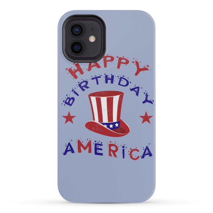 iPhone 12 mini StrongFit Happy Birthday America 4th July by Andrea Haase
