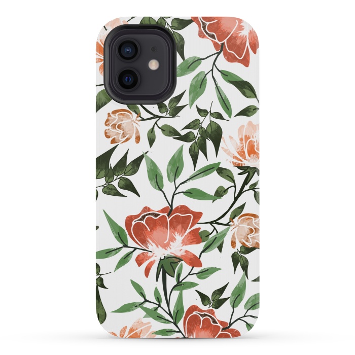 iPhone 12 mini StrongFit Floral Feels by Uma Prabhakar Gokhale