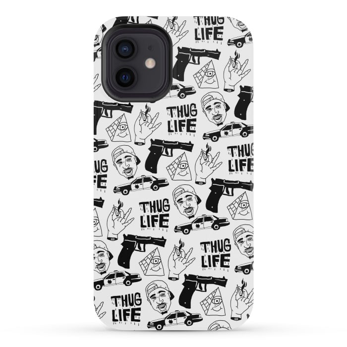 iPhone 12 mini StrongFit Thug Life by Nick Cocozza