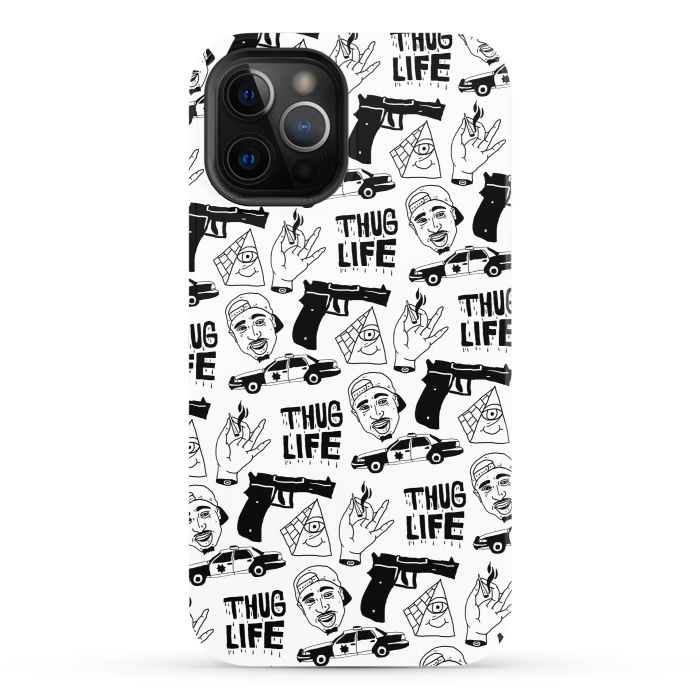 iPhone 12 Pro StrongFit Thug Life by Nick Cocozza