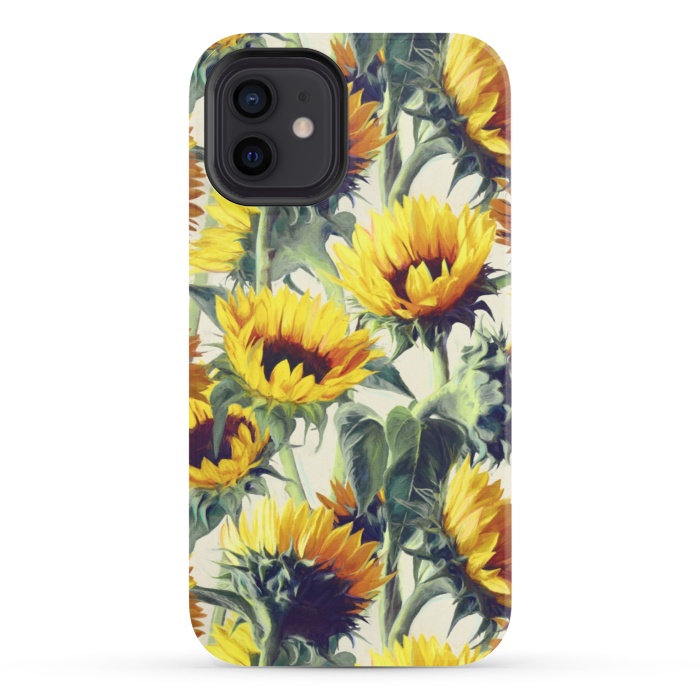 iPhone 12 StrongFit Sunflowers Forever by Micklyn Le Feuvre