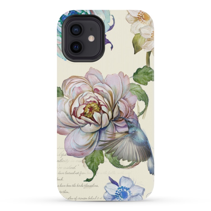 iPhone 12 mini StrongFit Vintage Rose by Creativeaxle