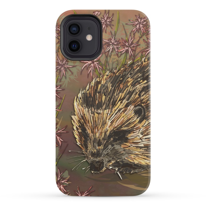 iPhone 12 mini StrongFit Sweet Hedgehog by Lotti Brown