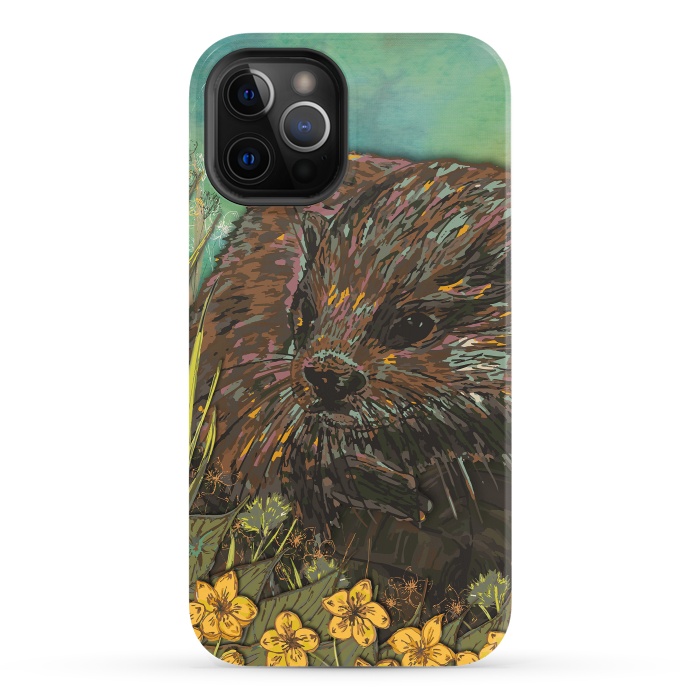 iPhone 12 Pro StrongFit Otter by Lotti Brown