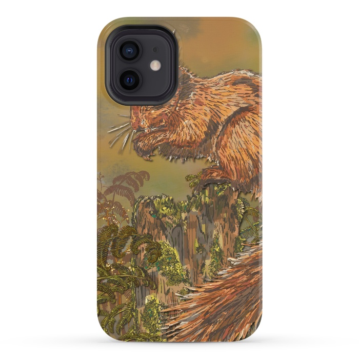 iPhone 12 StrongFit September Squirrel by Lotti Brown