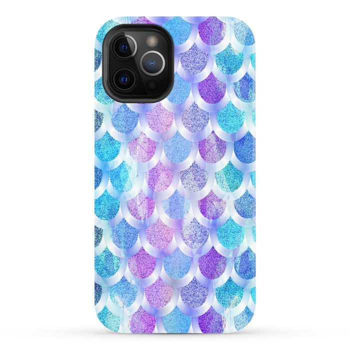 iPhone 12 Pro StrongFit Blue purple mermaid by Jms