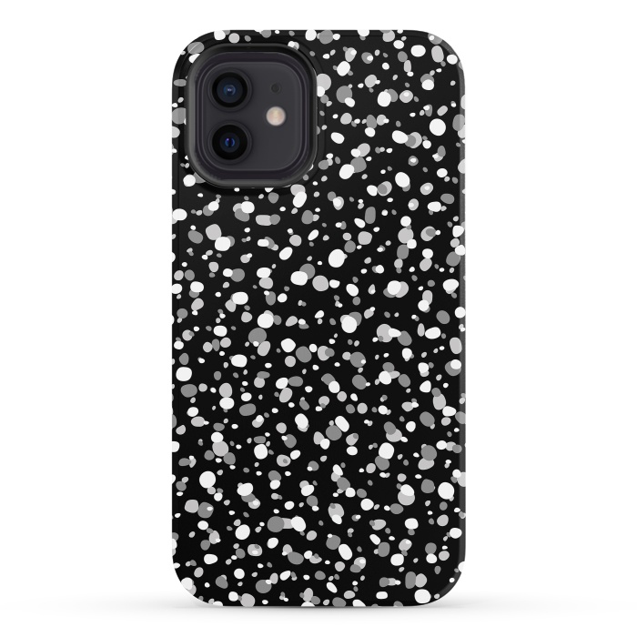 iPhone 12 StrongFit White Dots by Majoih