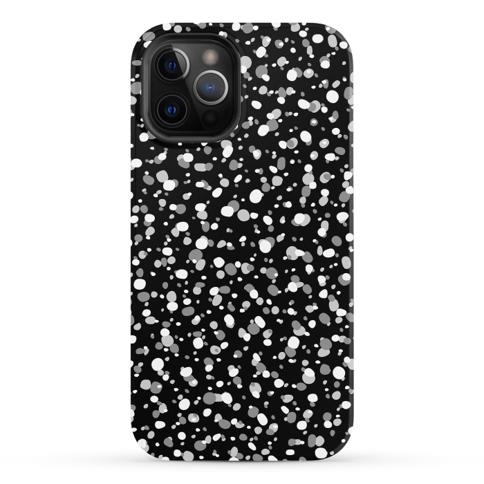 iPhone 12 Pro StrongFit White Dots by Majoih