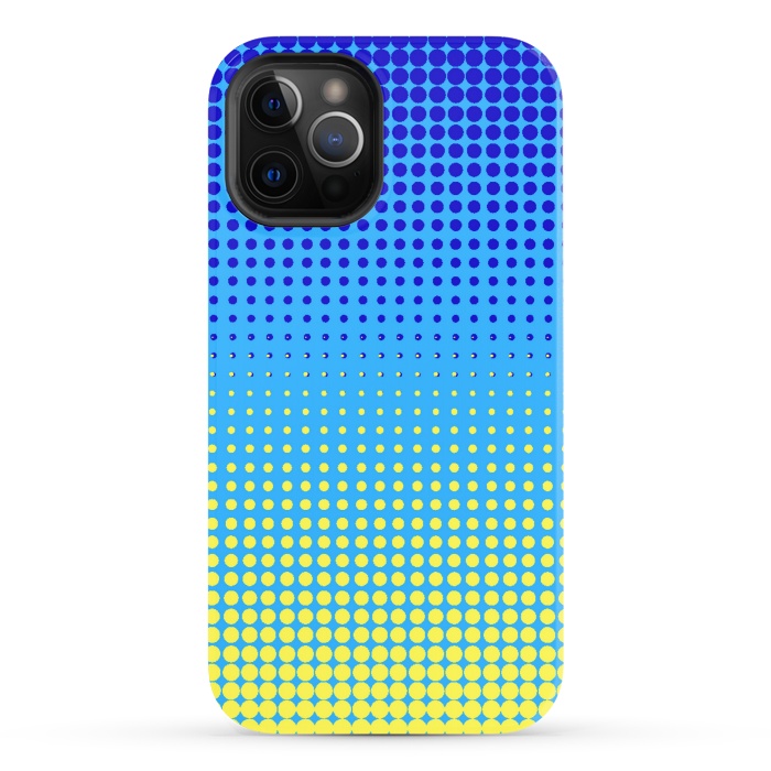 iPhone 12 Pro StrongFit yellow blue shades by MALLIKA