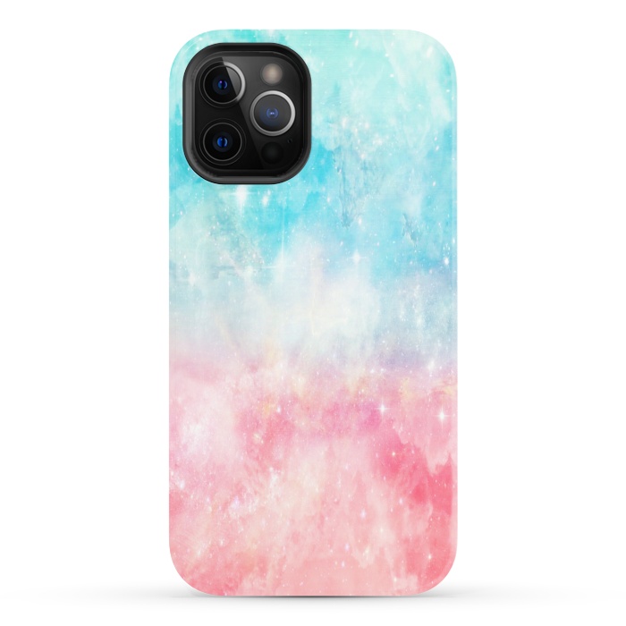 iPhone 12 Pro StrongFit Blue pink galaxy by Jms