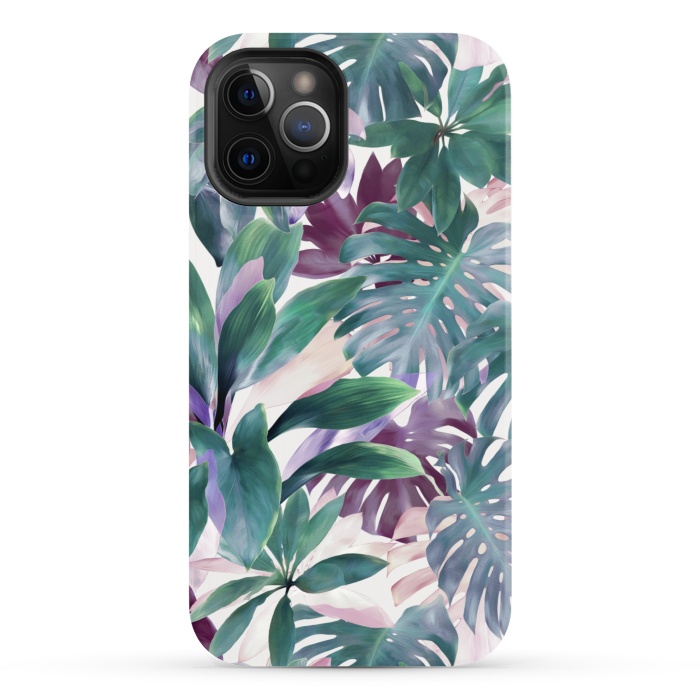iPhone 12 Pro StrongFit Tropical Emerald Jungle by Micklyn Le Feuvre