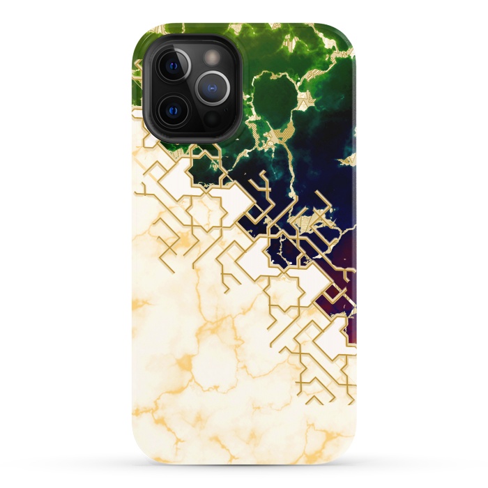 iPhone 12 Pro StrongFit Marble and ocean by Kashmira Baheti