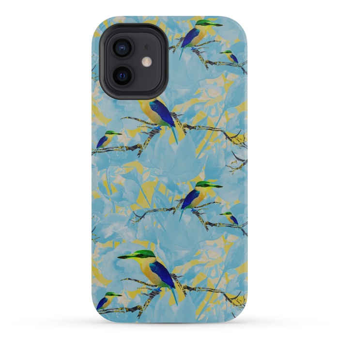 iPhone 12 mini StrongFit Cool kingfishers by Kashmira Baheti
