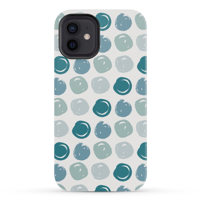 iPhone 12 mini StrongFit Little Circles by Creativeaxle
