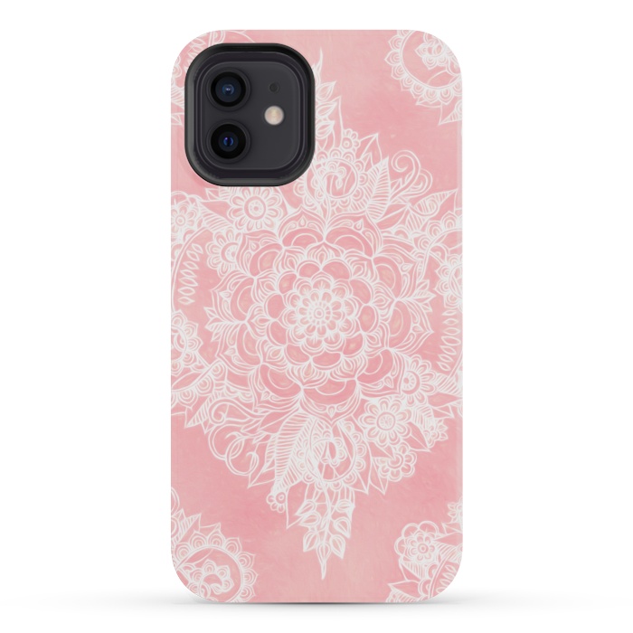 iPhone 12 mini StrongFit Marshmallow Lace by Micklyn Le Feuvre