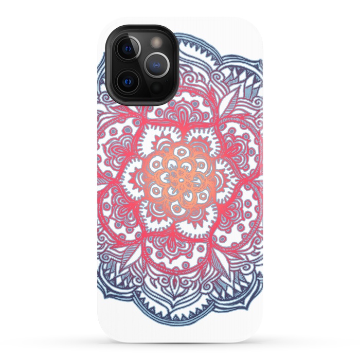 iPhone 12 Pro StrongFit Radiant Medallion Doodle by Micklyn Le Feuvre