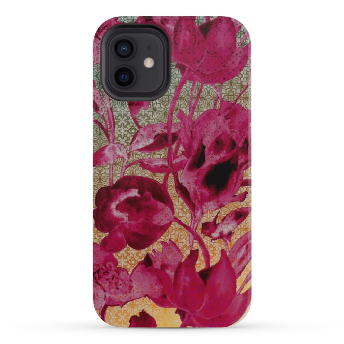 iPhone 12 mini StrongFit Lacey floral by Kashmira Baheti