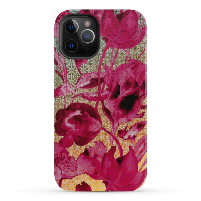 iPhone 12 Pro StrongFit Lacey floral by Kashmira Baheti
