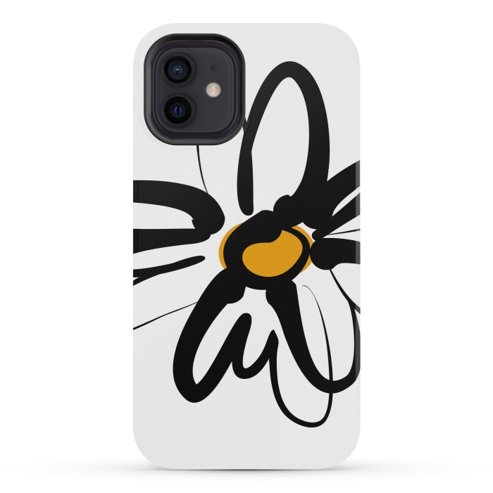 iPhone 12 mini StrongFit Doodle Daisy by Majoih