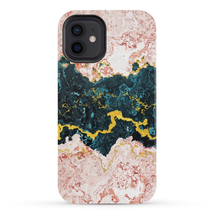 iPhone 12 mini StrongFit Abstract Marble I by Art Design Works
